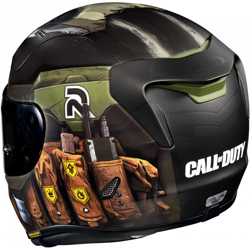 Integrální přilba na motorku HJC RPHA 11 Ghost Call Of Duty MC34SF černo-hnědo-zelená výprodej