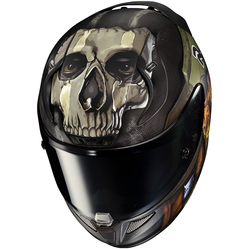 Integrální přilba na motorku HJC RPHA 11 Ghost Call Of Duty MC34SF černo-hnědo-zelená výprodej