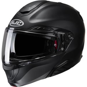 HJC RPHA 91 Solid Black Matte Flip-up motociklininko šalmas