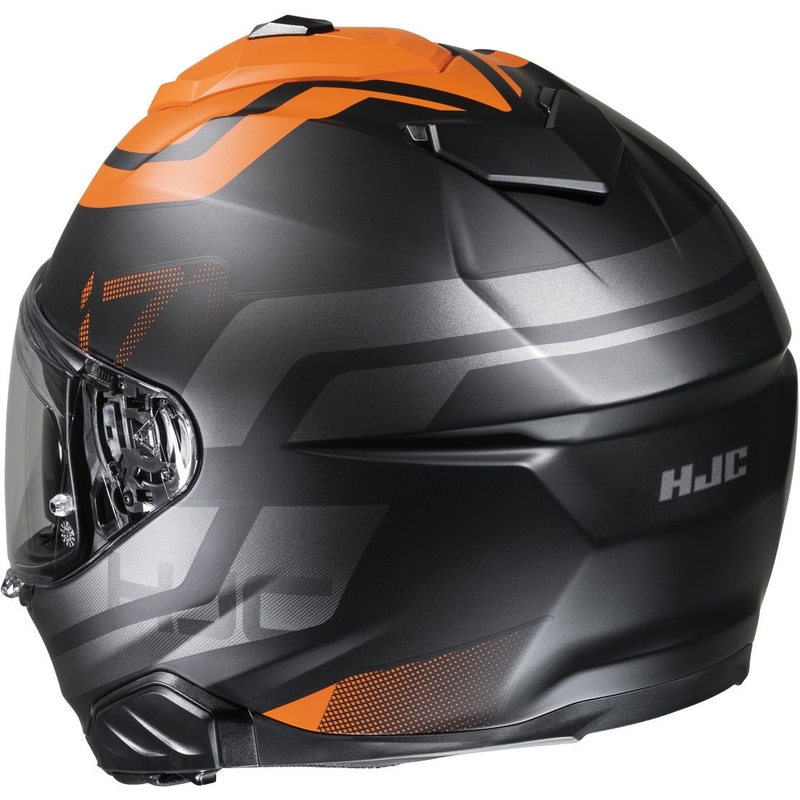 Integruotas motociklininko šalmas HJC i71 Enta MC7SF black-grey-orange
