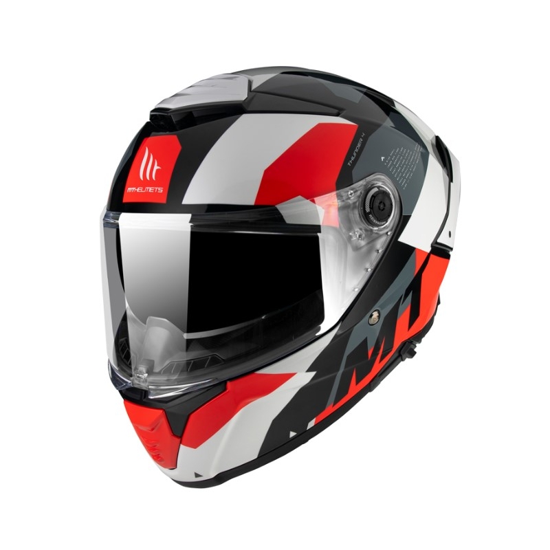 Integrální přilba na motorku MT FF118SV Thunder 4 SV Fade červeno-bílo-šedo-černá