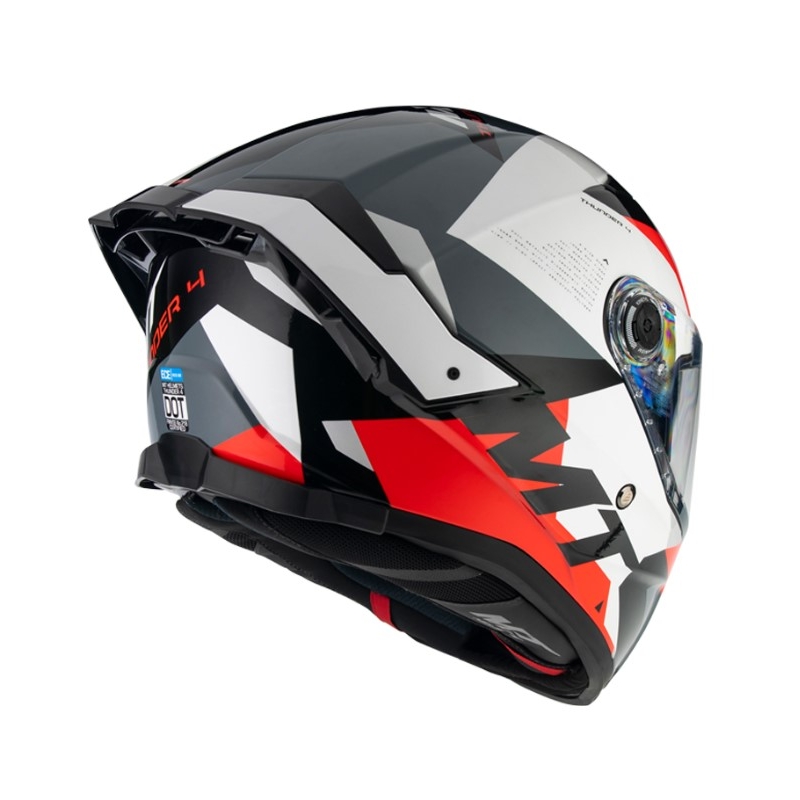 Integrální přilba na motorku MT FF118SV Thunder 4 SV Fade červeno-bílo-šedo-černá