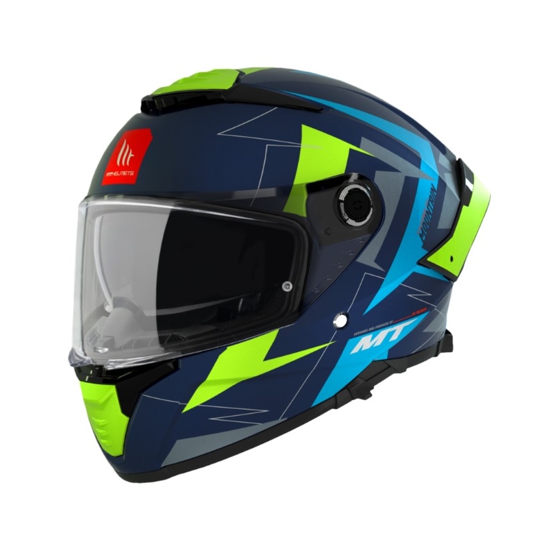 Integrální přilba na motorku MT FF118SV Thunder 4 SV Mountain C7 šedo-zeleno-modrá