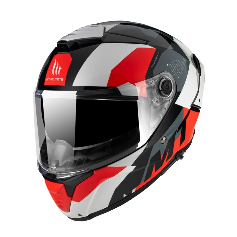 Integrální přilba na motorku MT Thunder 4 SV Fade bílo-šedo-červená - SMAZÁNO