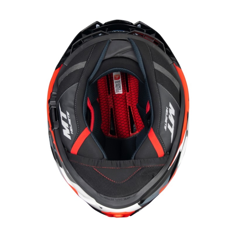 Integrální přilba na motorku MT Thunder 4 SV Fade bílo-šedo-červená - SMAZÁNO
