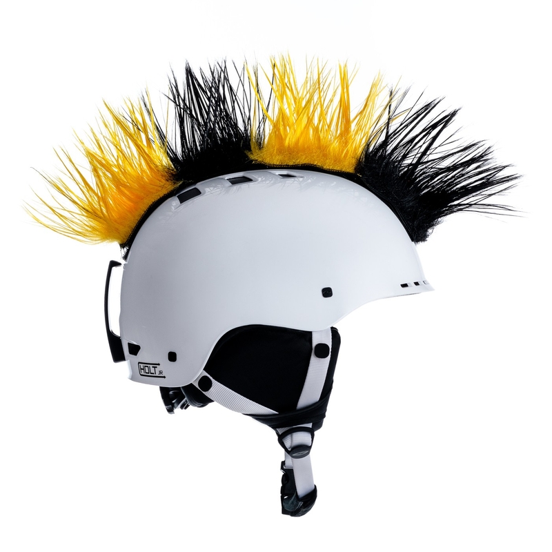 "Mohawk" šalmo kepurė juoda-geltona
