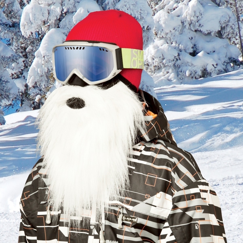 Beardski Kalėdų Senelio kaukė balta