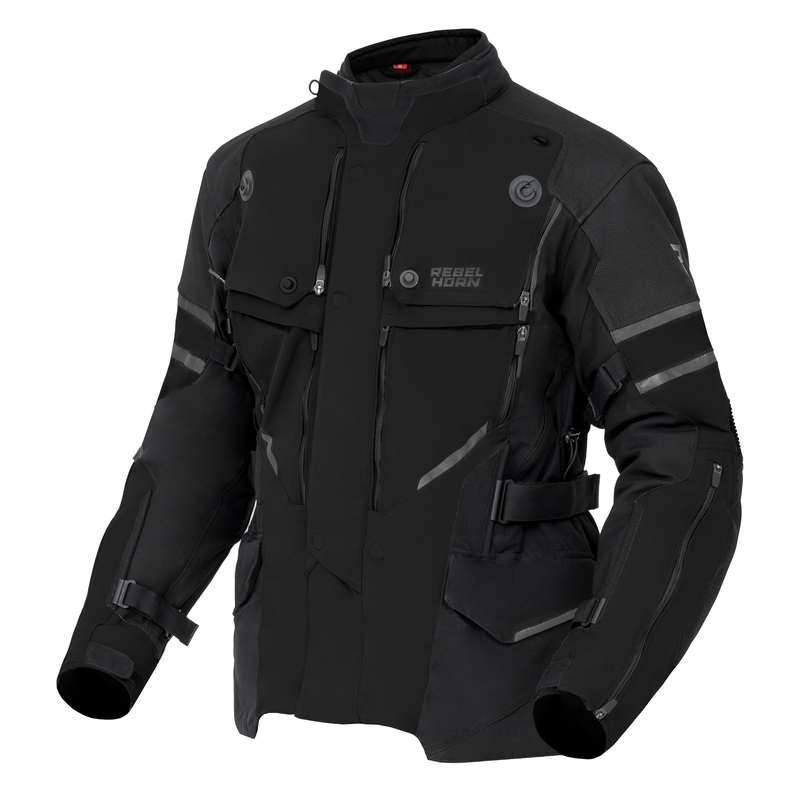 Rebelhorn Range Juoda motociklininko striukė
