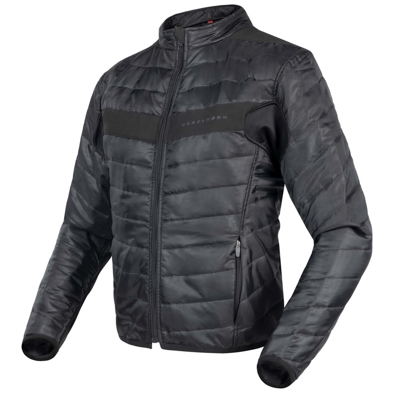 "Rebelhorn Range" pilka-juoda-raudona motociklininko striukė