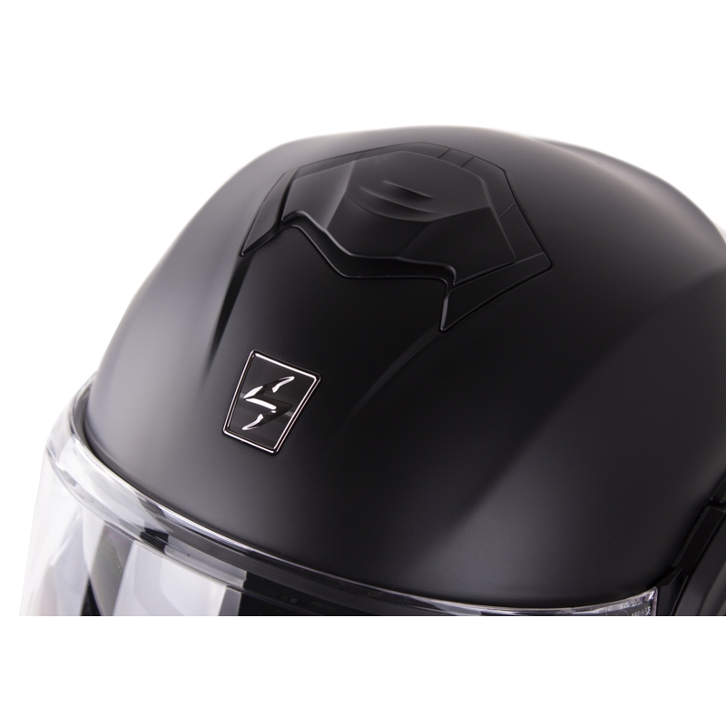 Atverčiamas šalmas Scorpion EXO-TECH EVO juodas matinis