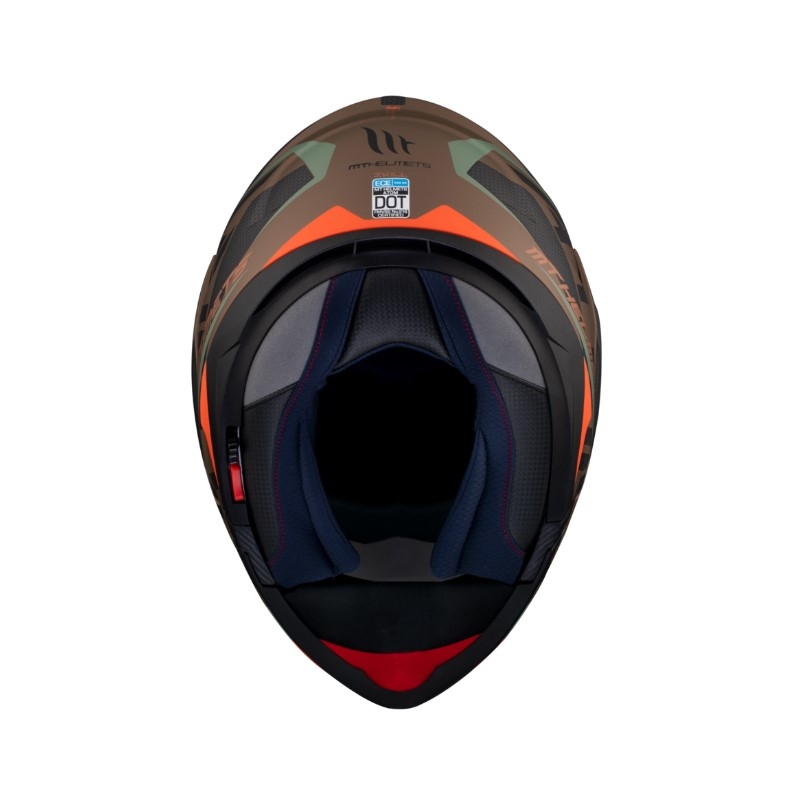 Vyklápěcí přilba na motorku MT Atom SV Skill A9 černo-zeleno-hnědá výprodej