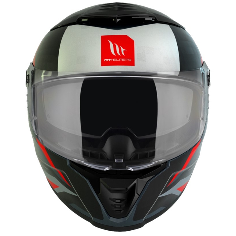 Integrální přilba na motorku MT Thunder 4 SV Exeo černo-šedo-červená