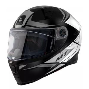 MT Revenge 2 Hatax juodai baltas integralus motociklininko šalmas išpardavimas