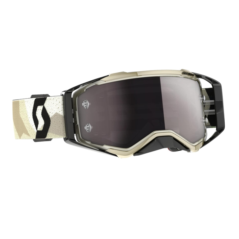 Motokroso akiniai SCOTT Prospect CH camo beige-black-silver