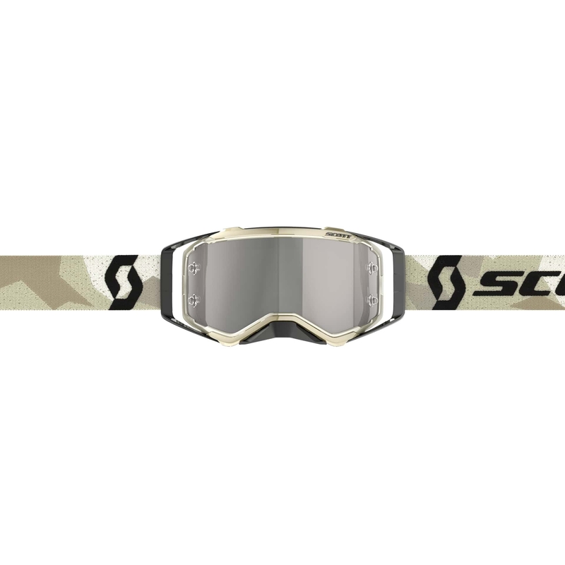 Motokroso akiniai SCOTT Prospect CH camo beige-black-silver