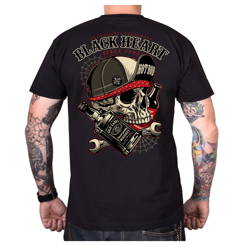 Vyriški marškinėliai Black Heart Commander black