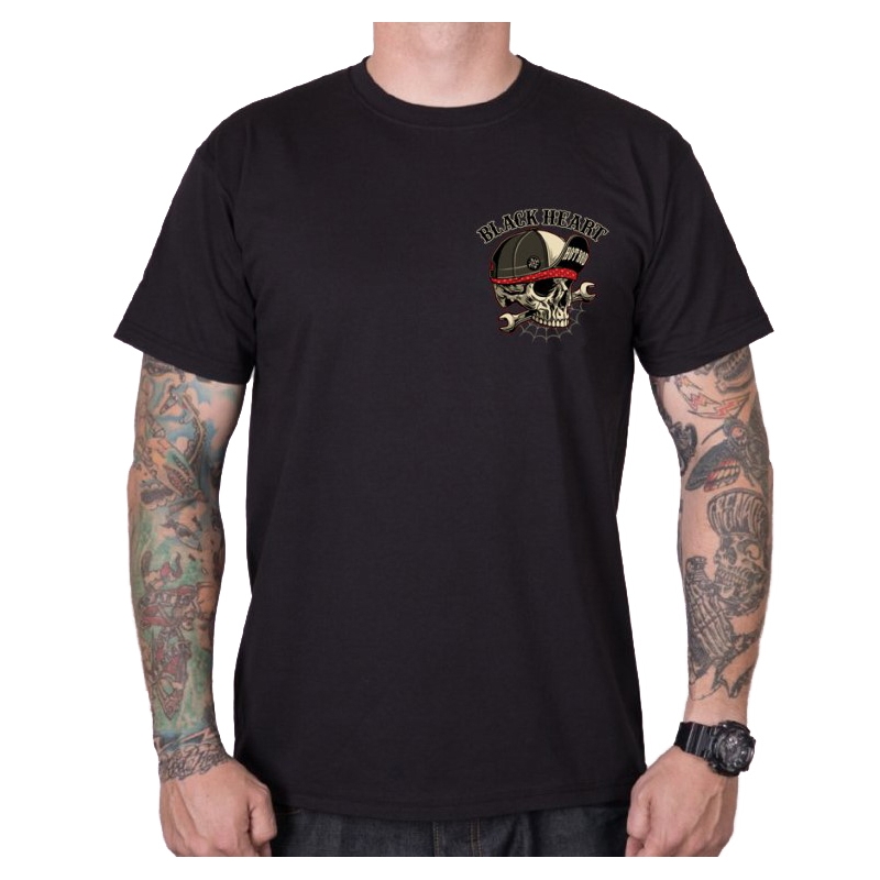 Vyriški marškinėliai Black Heart Commander black