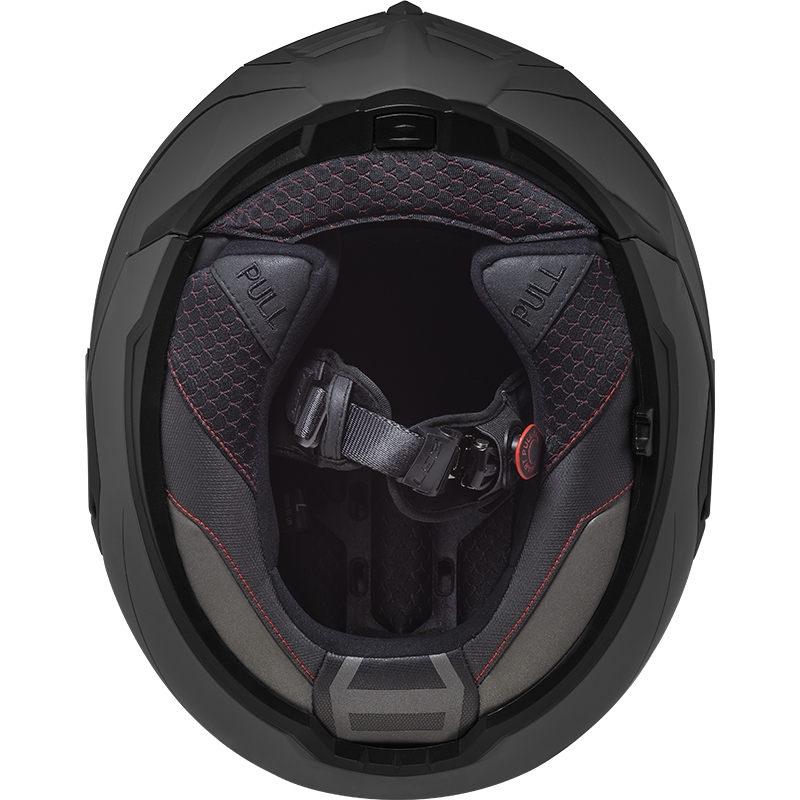 Apverčiamas motociklininko šalmas LS2 FF906 Advant Solid black matt