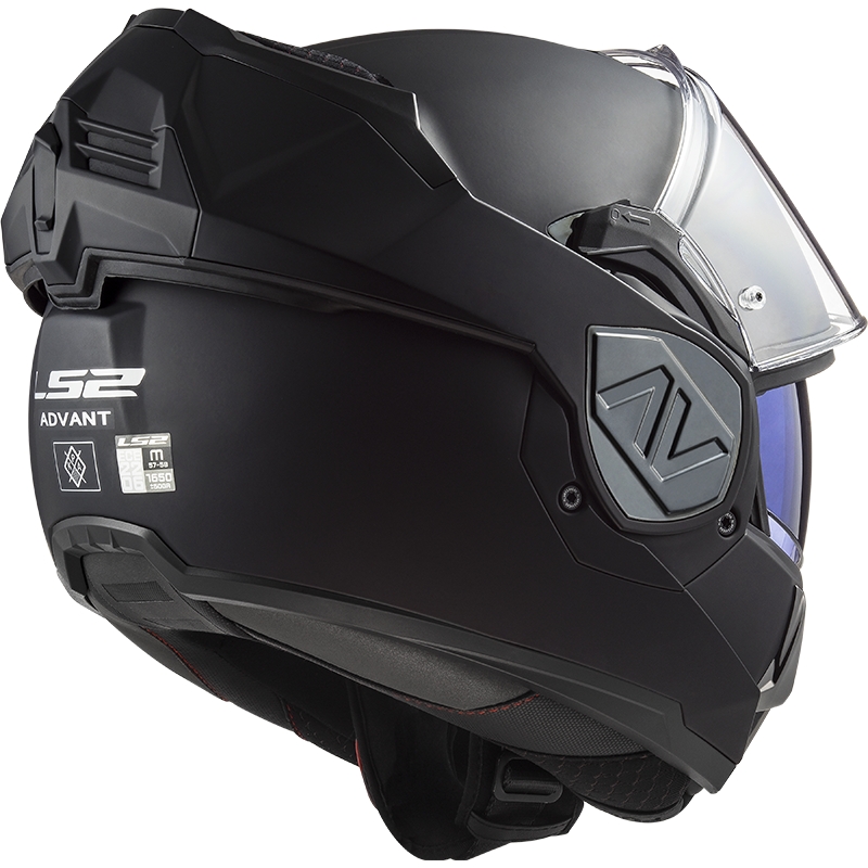 Apverčiamas motociklininko šalmas LS2 FF906 Advant Solid black matt