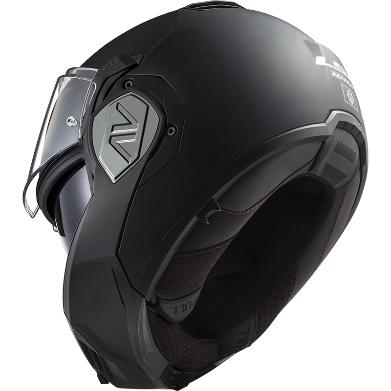 Apverčiamas motociklininko šalmas LS2 FF906 Advant Solid black matt
