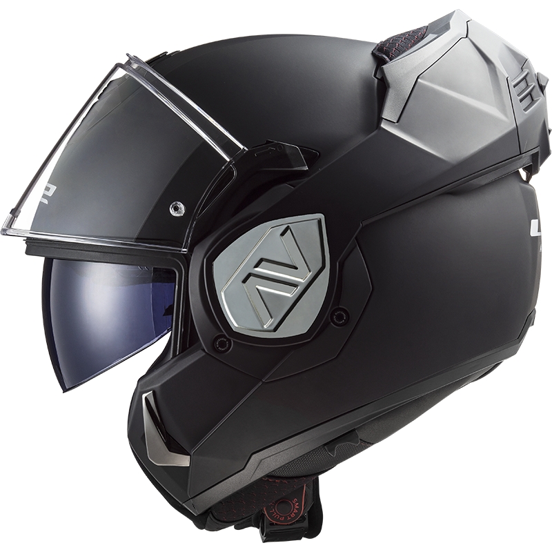 Apverčiamas motociklininko šalmas LS2 FF906 Advant Solid black matt