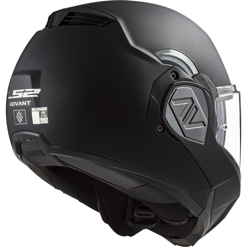 Apverčiamas motociklininko šalmas LS2 FF906 Advant Solid black matt