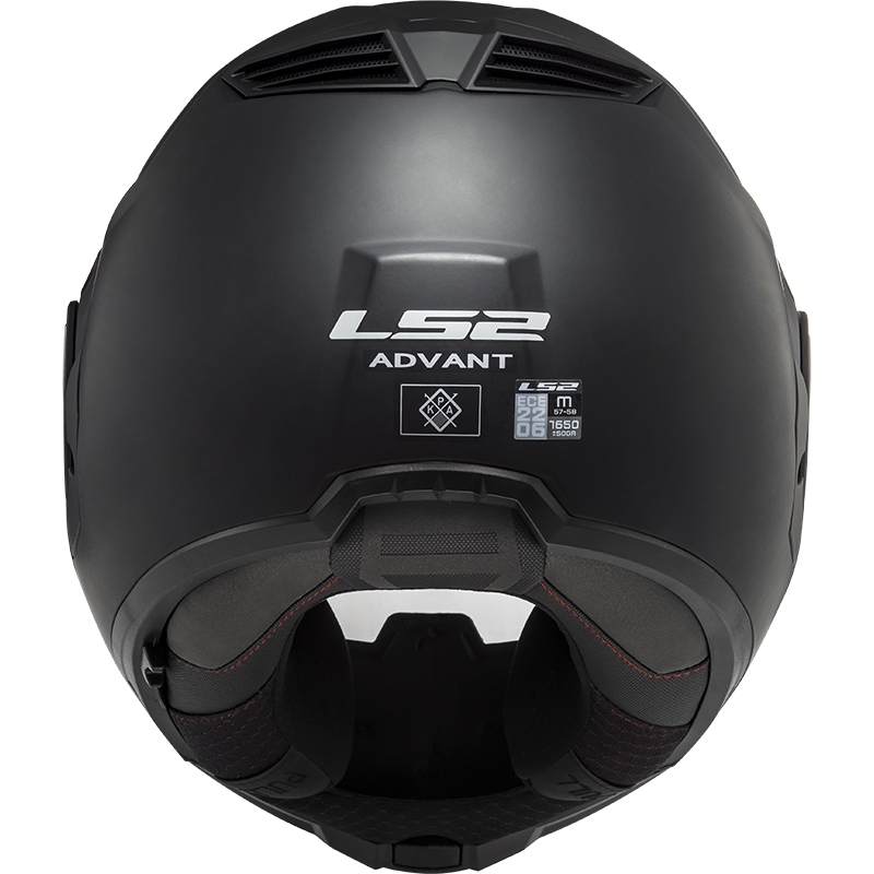 Apverčiamas motociklininko šalmas LS2 FF906 Advant Solid black matt
