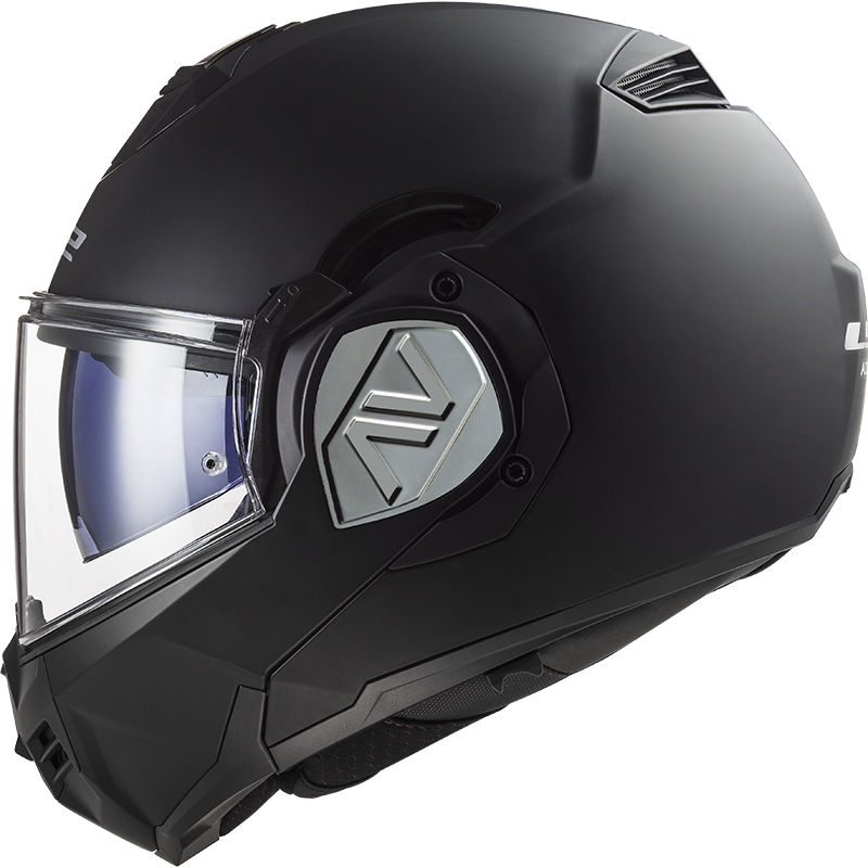Apverčiamas motociklininko šalmas LS2 FF906 Advant Solid black matt