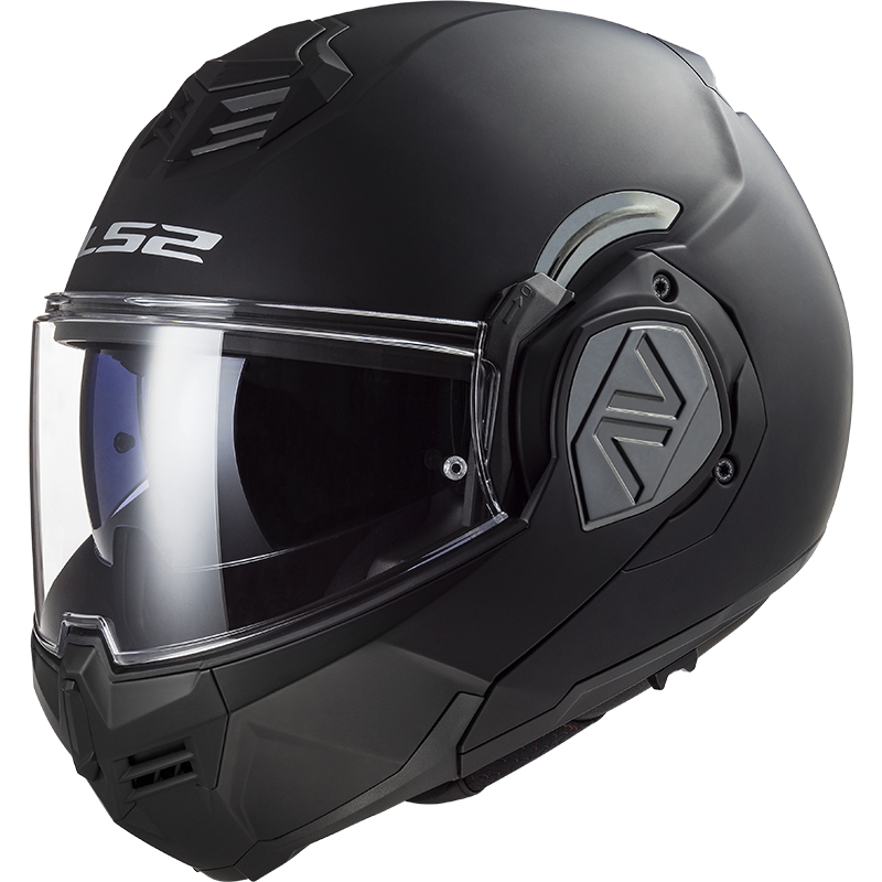 Apverčiamas motociklininko šalmas LS2 FF906 Advant Solid black matt