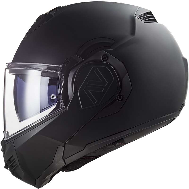 Apverčiamas motociklininko šalmas LS2 FF906 Advant Noir-06 juodas