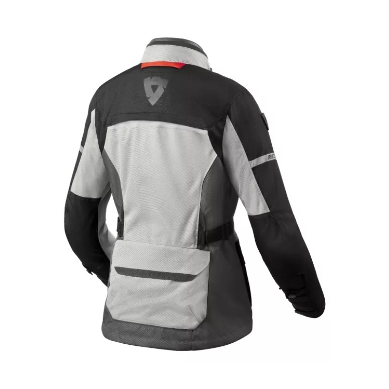 Moteriška Revit Outback 4 H2O motociklininko striukė Silver and Black