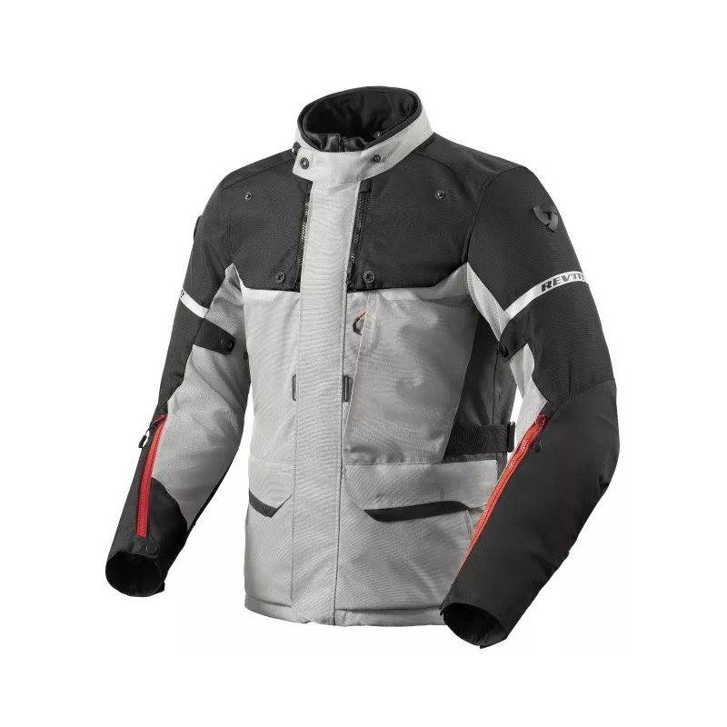 Motociklininko striukė Revit Outback 4 H2O silver-black