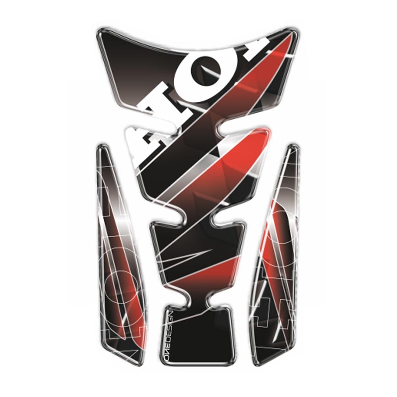 Degalų bako dangtelis - Spausdinti "Wings" bako dangtelis sidabrinis su šonine dalimi