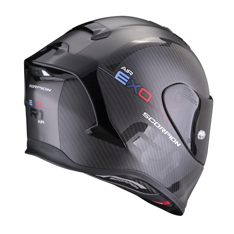 Integruotas šalmas Scorpion EXO-R1 EVO Carbon Air MG juodas-sidabrinis