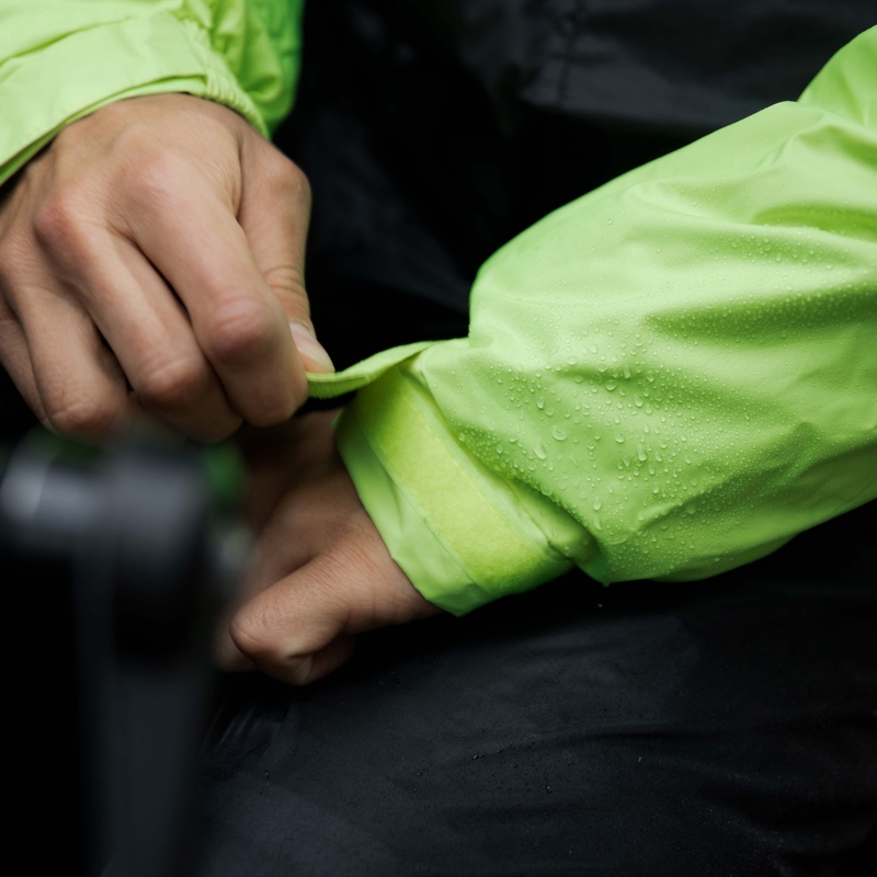 Rebelhorn Rain fluo geltonos spalvos motociklininko striukė nuo lietaus