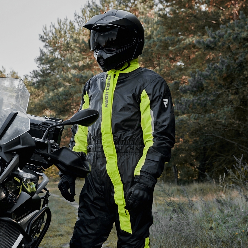 Rebelhorn kelioninis kostiumas nuo lietaus black-fluo yellow