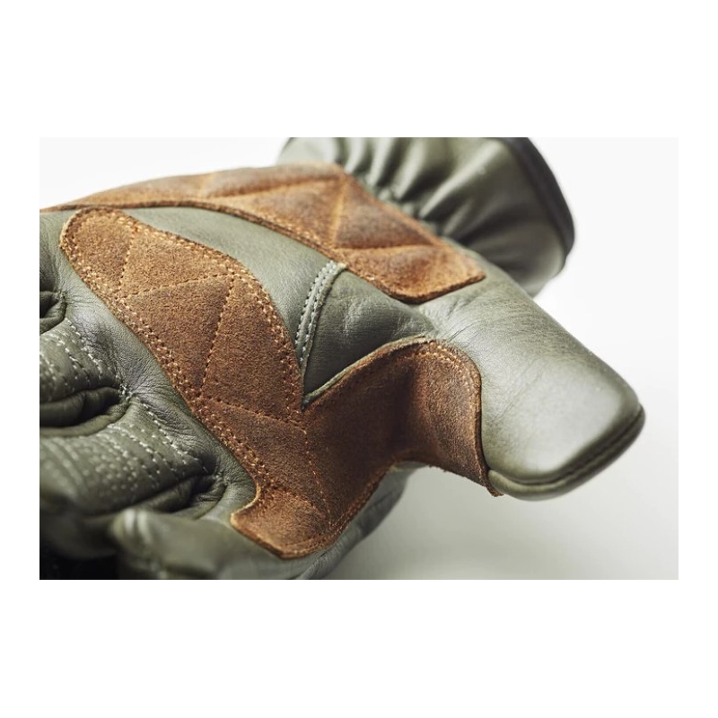 Kuro Rodeo Motociklininko pirštinės Žalia-ruda