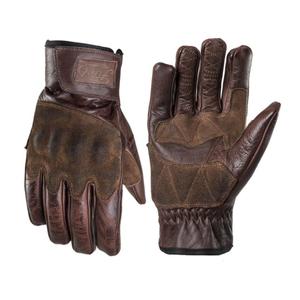 Kuro Rodeo Motociklininko pirštinės rudos spalvos