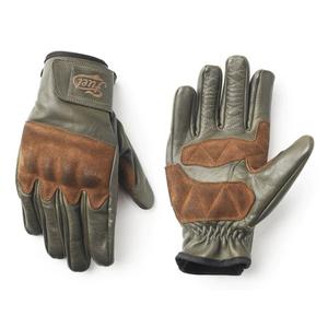 Kuro Rodeo Motociklininko pirštinės Žalia-ruda