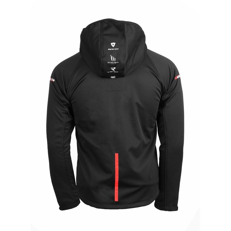 Softshell striukė MotoZem Racing Team juoda-raudona