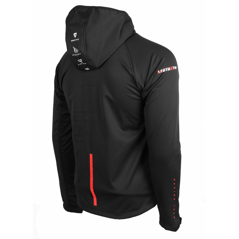 Softshell striukė MotoZem Racing Team juoda-raudona