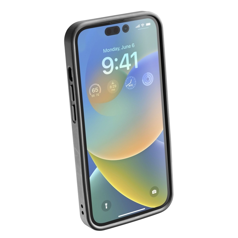 Apsauginis dangtelis "Interphone QUIKLOX", skirtas "Apple iPhone 14 Pro", juodas