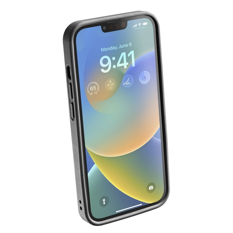 Apsauginis dangtelis "Interphone QUIKLOX", skirtas "Apple iPhone 14", juodas