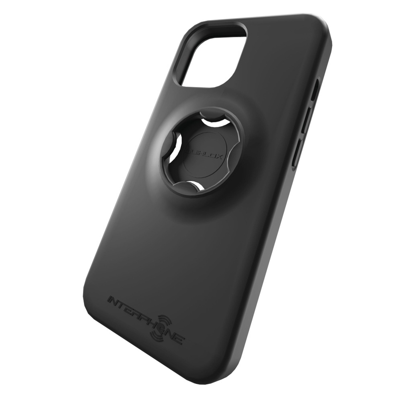Apsauginis dangtelis "Interphone QUIKLOX", skirtas "Apple iPhone 14", juodas