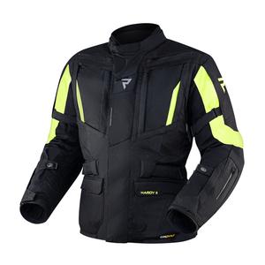 Motociklininko striukė Rebelhorn Hardy II black-fluo yellow išpardavimas