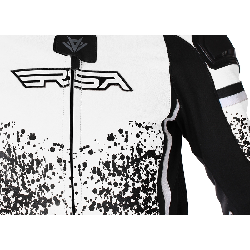 RSA GT2 juodai baltas motociklininko kombinezonas išpardavimas