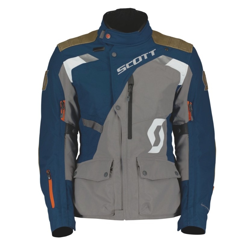 Moteriška motociklininko striukė SCOTT Dualraid Dryo blue-grey
