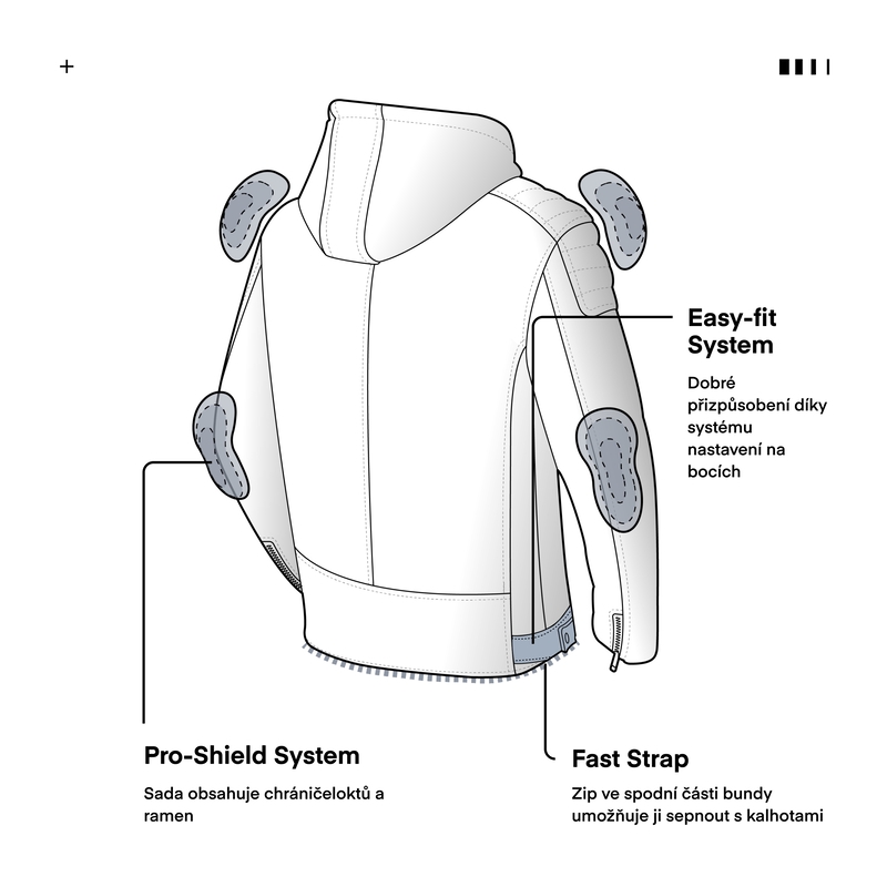 Rebelhorn Impala motociklininko striukė juoda