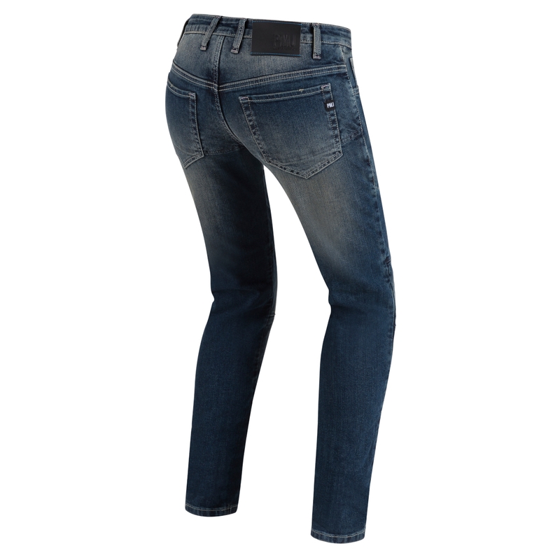 Moteriški PMJ Jenny mėlyni motociklininko džinsai išpardavimas