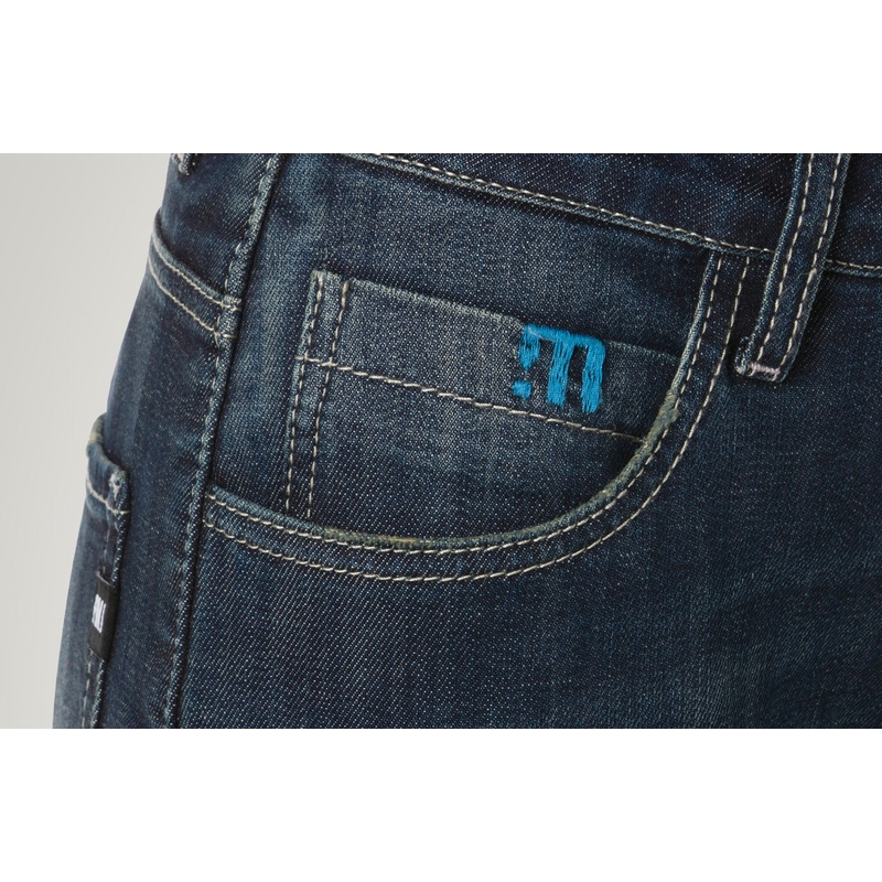 Moteriški PMJ Jenny mėlyni motociklininko džinsai išpardavimas